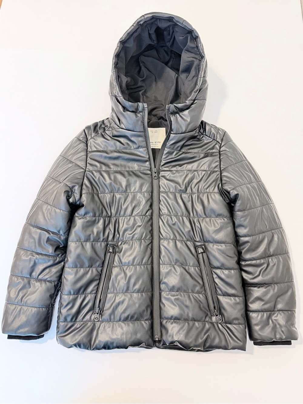 Zara Kid’s Collection Black Puffer Jacket Size 10